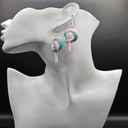 Peppermint Swirl | Handmade Polymer Clay Earrings |  Women's Earrings