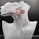Berry Lemon Swirl | Handmade Polymer Clay Earrings |  Women's Earrings