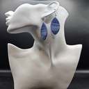Deep tide leaf|  Polymer Clay | Handmade | Women's Earrings