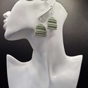 Green Muse | Polymerclay | Handmade | Women's Earrings